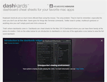 Tablet Screenshot of dashkards.com